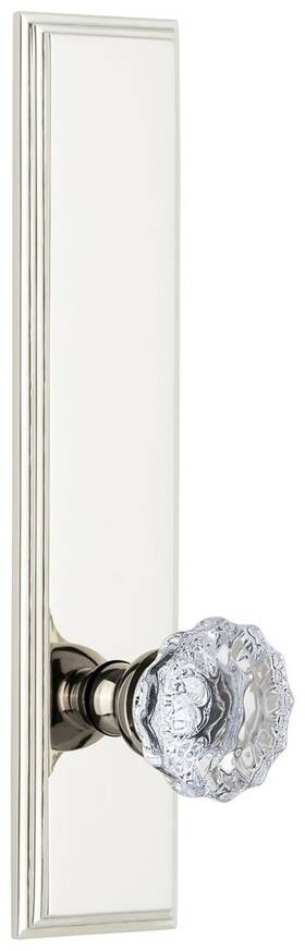 Grandeur 803758 Carfon Tp Prv 238 Rh Carre Solid Brass Tall Plate Rose - Nickel