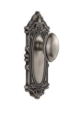 Privacy-2.375 Grandeur 821202 Inch Antique Pewter Grande Victorian Plate With E