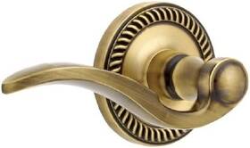 821568 Grandeur Newport Rosette With Bellagio Lever Double Dummy Vintage Brass