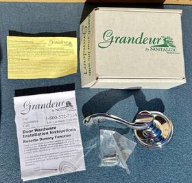 822866 Grandeur Gs20 Georgetown Rosette Portofino Lever Knob Chrome Sgl Dummy Lh