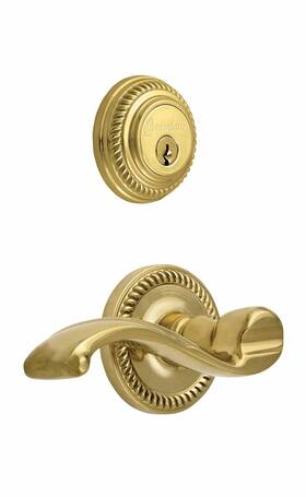 823266 Grandeur Newport Rosette With Right Handed Portofino Lever And Matching Deadbolt Compl