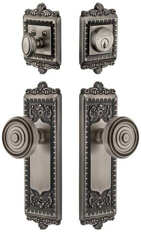 835658 Grandeur Winsol Sp Eset 238 Windsor Solid Brass Single Cylinder - Grey
