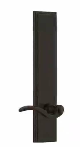 836074 Grandeur Hardware Carre Tall Plate Bellagio Lever Size Passage-backset 2.75 Inch