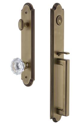 844062 Grandeur Hardware Arc One-piece Handleset With D Grip Backset Size-2.75 Inch