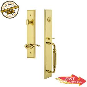847164 Grandeur Hardware Carreft One-piece Handleset F Grip And Bellagio Lever