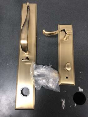 848331 Grandeur Vintage Brass Left Handed Dummy Handleset