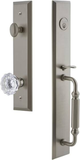 849501 Grandeur Hardware Fifth Avenue One-piece Handleset F Grip Fontainebleau