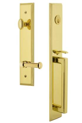 849901 Grandeur Hardware Carreft One-piece Handleset With D Grip And Georgetown