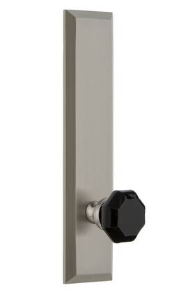 850994 Grandeur Hardware Fifth Avenue Tall Plate With Lyon Knob Privacy Back