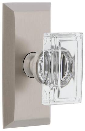 Grandeur 859883 Favccr Sp Dd Na Cs Carre Crystal Solid Brass Non-turning - Nickel