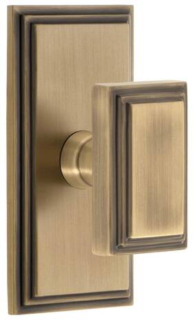 885881 Grandeur Carcar Psg 234 Cs Carre Solid Brass Passage Door Knob -