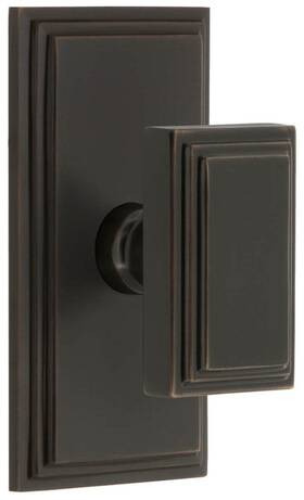 886300 Grandeur Carcar Prv 238 Cs Carre Solid Brass Privacy Door Knob - Bronze