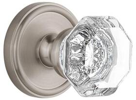 889299 Grandeur Geochm Prv 234 Cs Chambord Crystal Solid Brass Privacy - Nickel