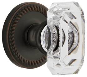892693 Grandeur Newbcc Prv 238 Cs Baguette Crystal Solid Brass Privacy - Bronze