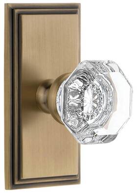 898029 Grandeur Carchm Dd Na Cs Chambord Crystal Solid Brass Non-turning -