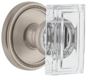 899459 Grandeur Solccr Dd Na Cs Carre Crystal Solid Brass Non-turning - Nickel