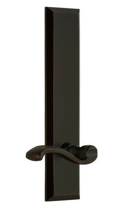 838065 Grandeur Hardware Fifth Avenue Tall Plate Portofino Lever In Timeless Bronze