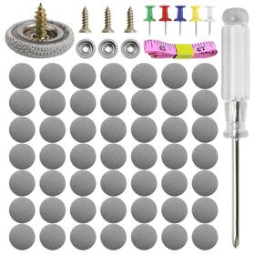 M1027 Griine 50 Kits Car Roof Headliner Repair Kit 202pcs Rivets Button Auto