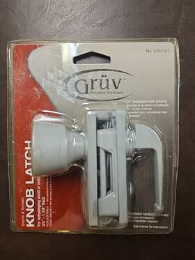 6703101 Gruv Gr V Storm And Screen Door Knob Latch For Outward Swinging Wood Or Metal Doors New