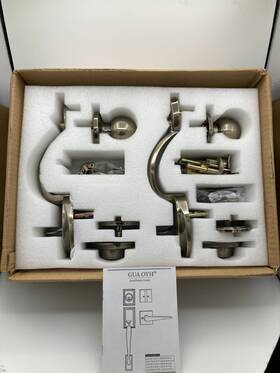 1080 Gua Oyh Antique Double Door Handleset With Dummy Brass Handle Sets Doubl