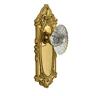 Gvcbur-22-pb Grandeur Grande Victorian Plate With Burgundy Crystal Knob 053538102784