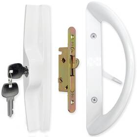 Haheho 768447225102 Patio Sliding Door Handle Set With Mortise Lock And Key Cylinder Full Slid Inch