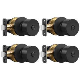 B0g6jvdvp4 Haidms Matte Black Door Knobs Interior Bedroom Bathroom Privacy