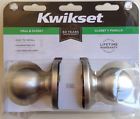 92001-272 Hall Satin Door Closet Polo Nickel Knob Kwikset Box
