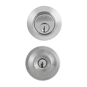 Bc40054 Hampton Products International Corp Commercial - Keyed Entry Door Knob With Deadbolt Set Satin Chrome Finish