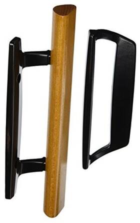 V1131bl Hampton Products Mortise Patio Door Handles Only Black 3-15/16 Inch C2c 3-15/16-inch