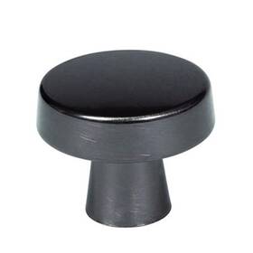 A55270 Hardware Distributors Knob Gunmetal - 1.38 Inch