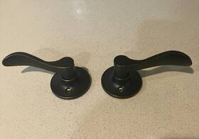 6460rb Hardware Supply Source Oil Rubbed Bronze Dummy Door Levers Set Left And Right