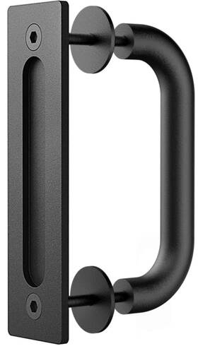 Htbdhc01 Haritoft All New Sliding Barn Door Handle Pull And Flush Hardware Set Two-side With F