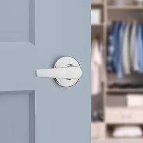 Harpercollins The Limited 313023780775 Kwikset Delta Satin Chrome Passage Door Handle For Hall Or Closet