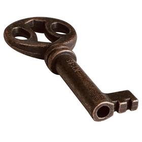 Ky-15 Haz· Quls Hollow Barrel Antique Skeleton Key For Many China Cabinets Dressers
