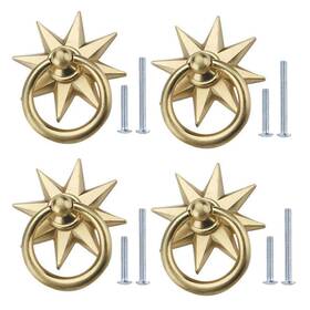 00285 Hdtyyln Star Retro Door Knobs 4 Pcs Creative Zinc Alloy Copper Brushed Knob Shoe Clos