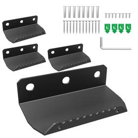 Hehdbz 635401998917 Stainless Foot Operated Door Handle Touchless Hands Free Opener 4pcs Pack