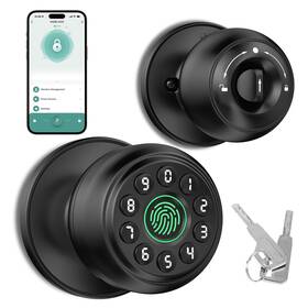 Hl-p1 Hei Liang Fingerprint Door Lock And Keypad Input Smart Knob App Contr