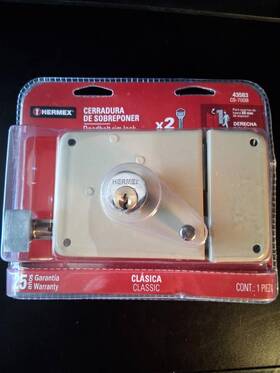 Cs-70db Hermex Classic Rim Lock Traditional Key Blister Pack Right