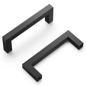R078429mbx10b Hickory Hardware Heritage Designs Contemporary Pull 3-3/4 Inch 96mm Center
