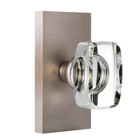 Hiemey 653858386354 Dummy Door Knob Interior Brushed Satin Nickel For Closet Hall Re