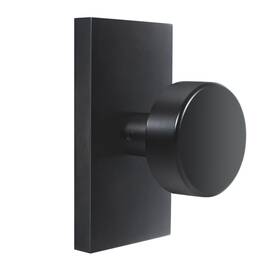 Hiemey 658359054061 Matte Black Interior Door Knob Modern Passage Rectangle Handles For Hal