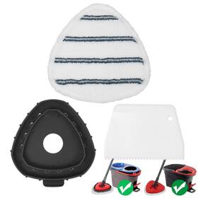 High-pq Hpq-fmhr 1 1-white Flat Mop Head Replacements Microfiber Mopping Pads Refills 1-pack Spin