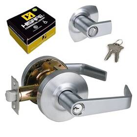 B0b9bj2tzz Hisafe Grade 2 Commercial Door Lock Heavy Duty Office Lever Satin Chrome
