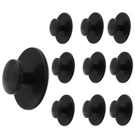 Yooheyzhzha20240106-0203 Hitefu 20 Pieces Plastic Black Adhesive Cabinet Handles - Self-stick Drawer K