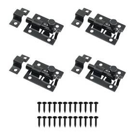 68897-sssld-4 Hjgarden 4pcs Stainless Steel Square Door Bolt Locking Box Thickened Latch