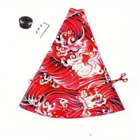 Hocstone 614172896837 Shift Boot Cover Fabric Universal Fit Manual/auto Transmission Wave Red