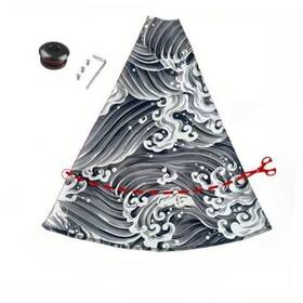 Hocstone 614172896882 Shift Boot Cover Fabric Universal Fit Manual/auto Transmission Wave Black