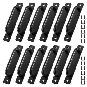 Am556963 Hofurme 1 Crwvugql 12 Pcs Barn Door Handle 5.8 Inch Cabinet Pulls Aluminum Alloy Kitchen