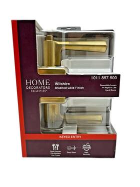 1011857500 Home Decorators Collection Wilshire Keyed Entry Door Lever Brushed Gold Ob